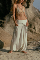 Plain Soft Cotton Harem Pants – Boho Yoga Trousers | Various Colours