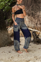 High Crotch Harem Pants - Plain Mandala - Various Colours