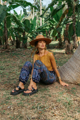 High Crotch Harem Pants - Geometric Mandala - Various Colours