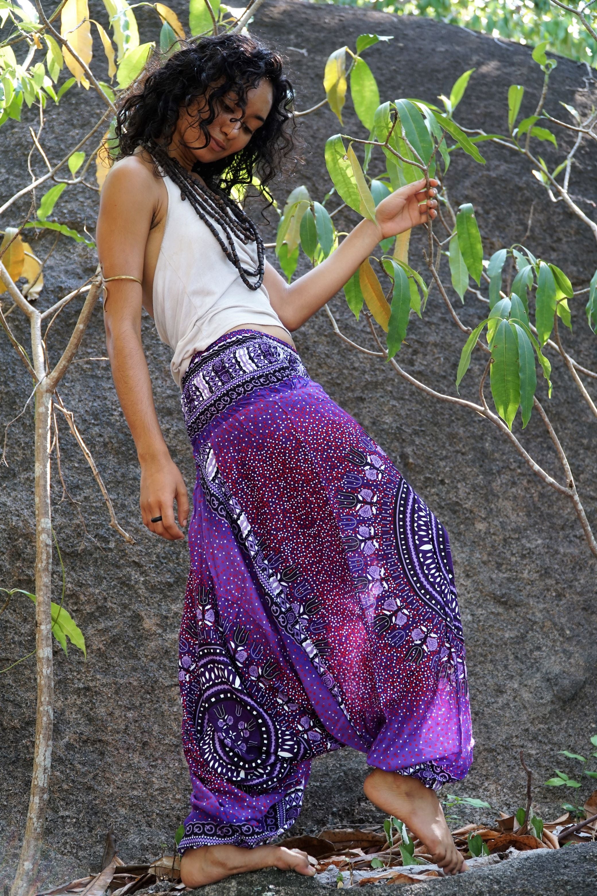 Harem pants – Chakra Pattern – Purple