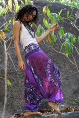 Harem pants – Chakra Pattern – Purple