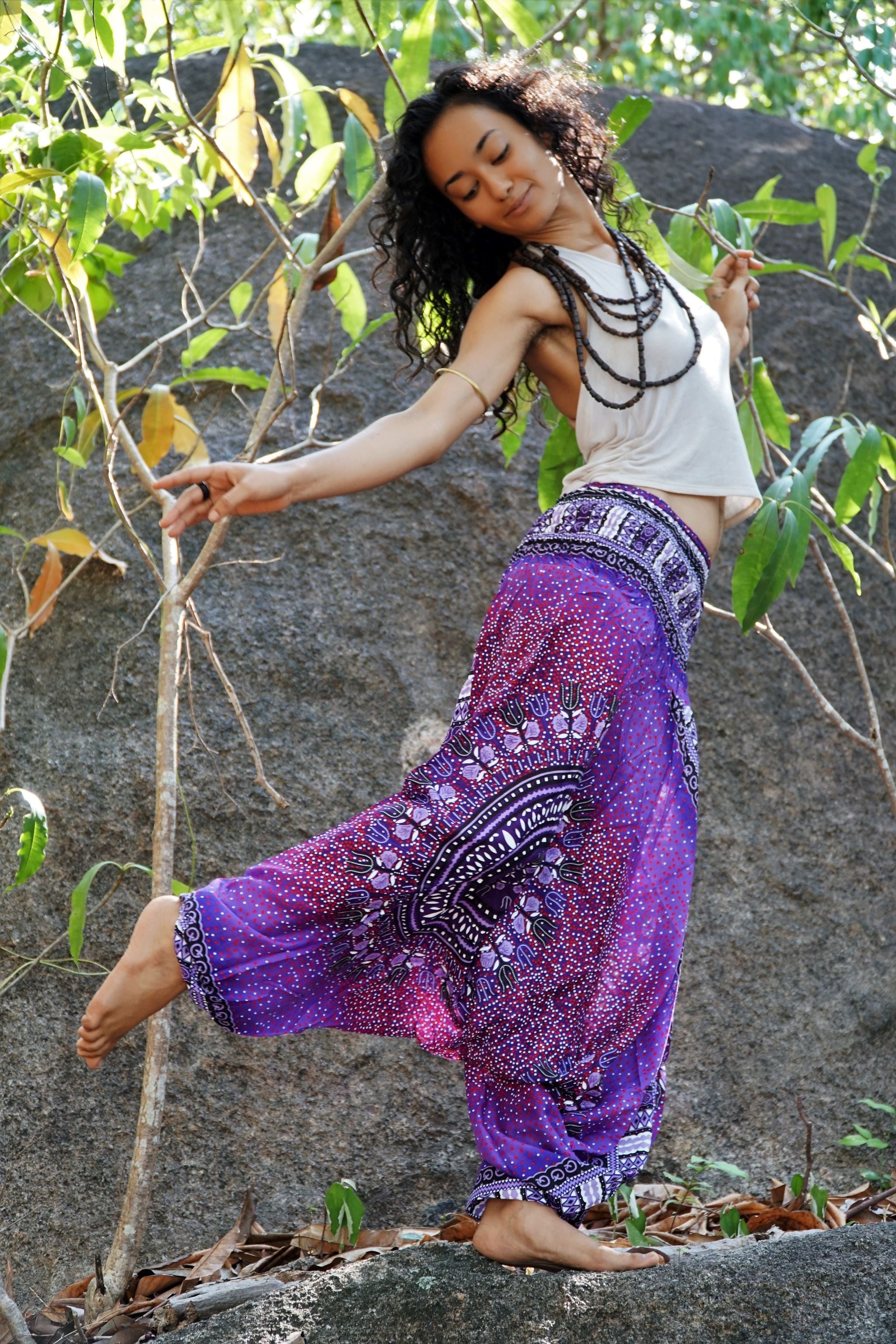Harem pants – Chakra Pattern – Purple