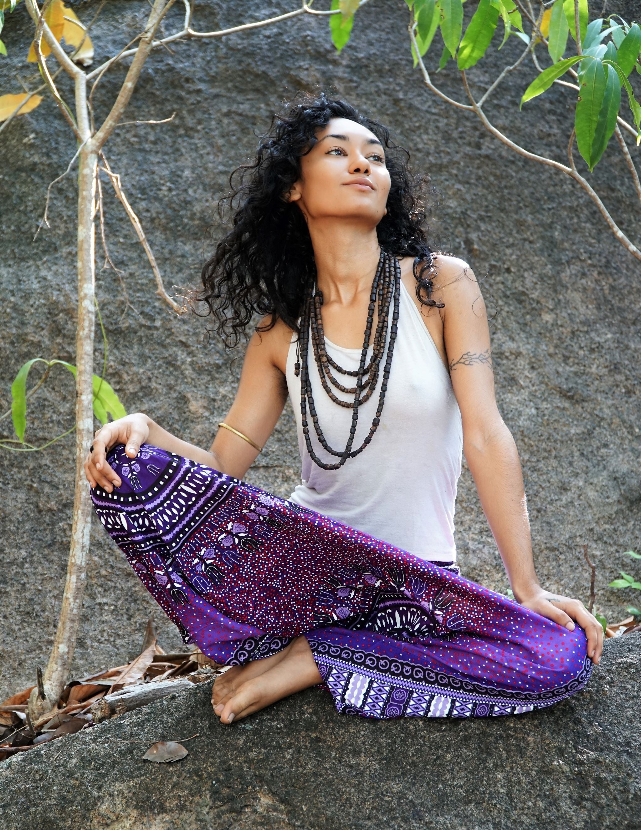 Harem pants – Chakra Pattern – Purple