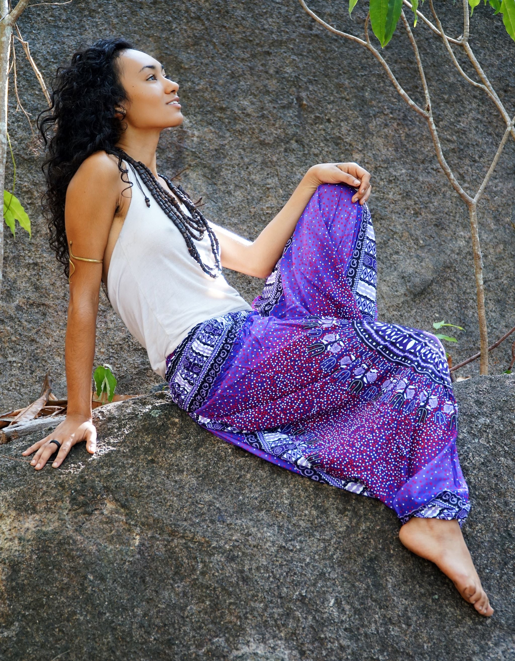 Harem pants – Chakra Pattern – Purple