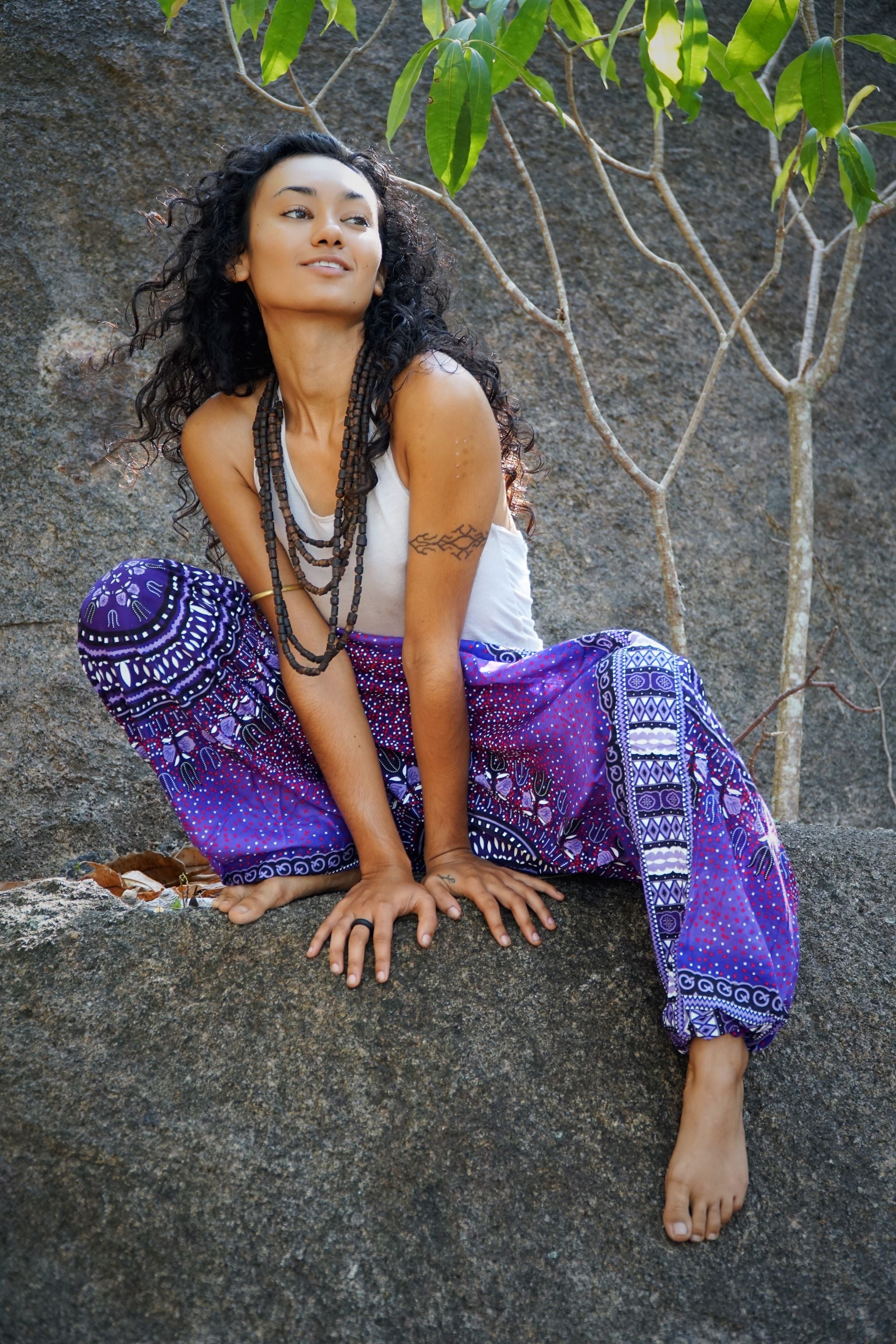 Harem pants – Chakra Pattern – Purple