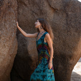 Handmade bohemian maxi dress perfect for festivals