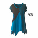 Boho Pixie Hem Panel Top | Various Colours