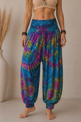 Tie Dye Harem Trousers - Various Colours