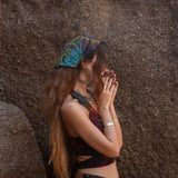 Tie Dye Bandana – Boho Elastic Festival Headscarf
