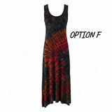 Bohemian Tie Dye Maxi Dress - Various Colours