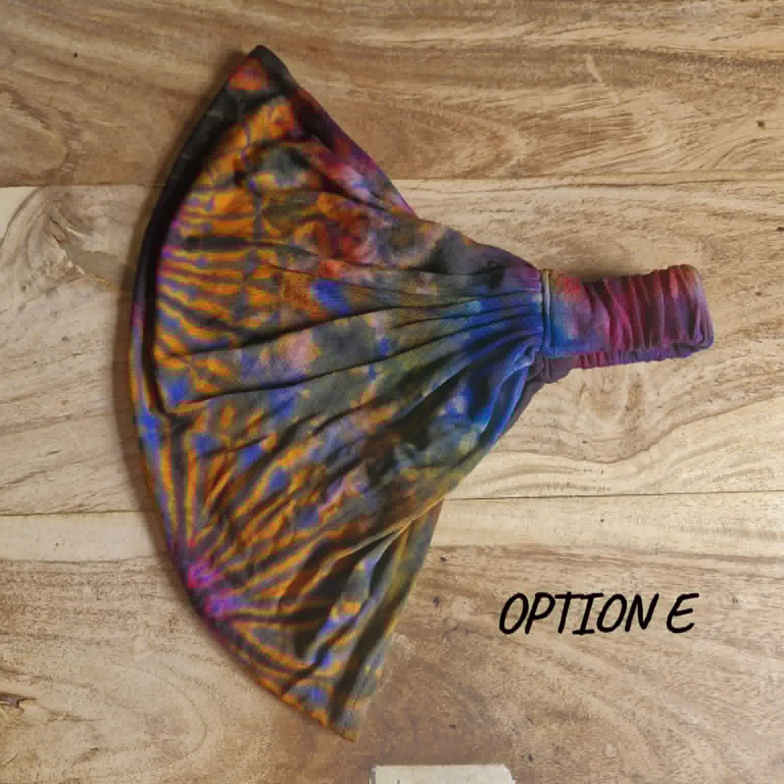Tie Dye Bandana – Boho Elastic Festival Headscarf