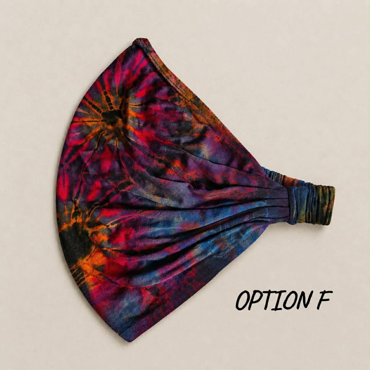 Tie Dye Bandana – Boho Elastic Festival Headscarf