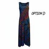 Bohemian Tie Dye Maxi Dress - Various Colours