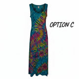 Bohemian Tie Dye Maxi Dress - Various Colours
