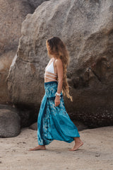 Harem Pants - Mandala Print - Blue