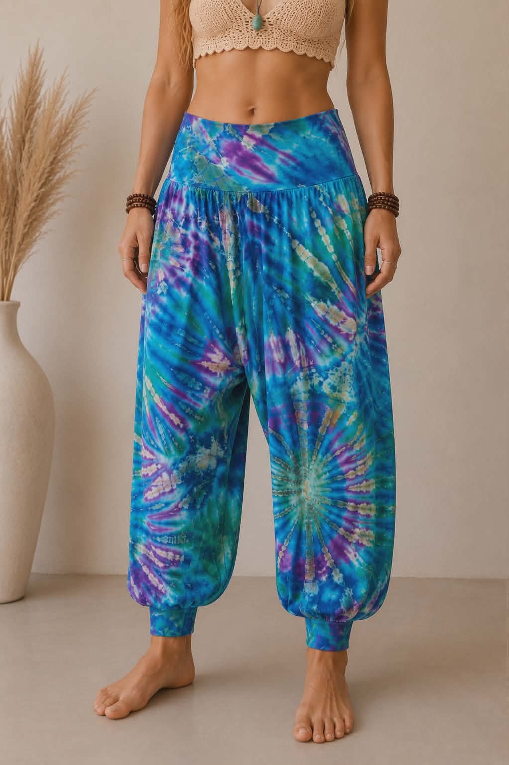 Tie Dye Harem Trousers - Various Colours