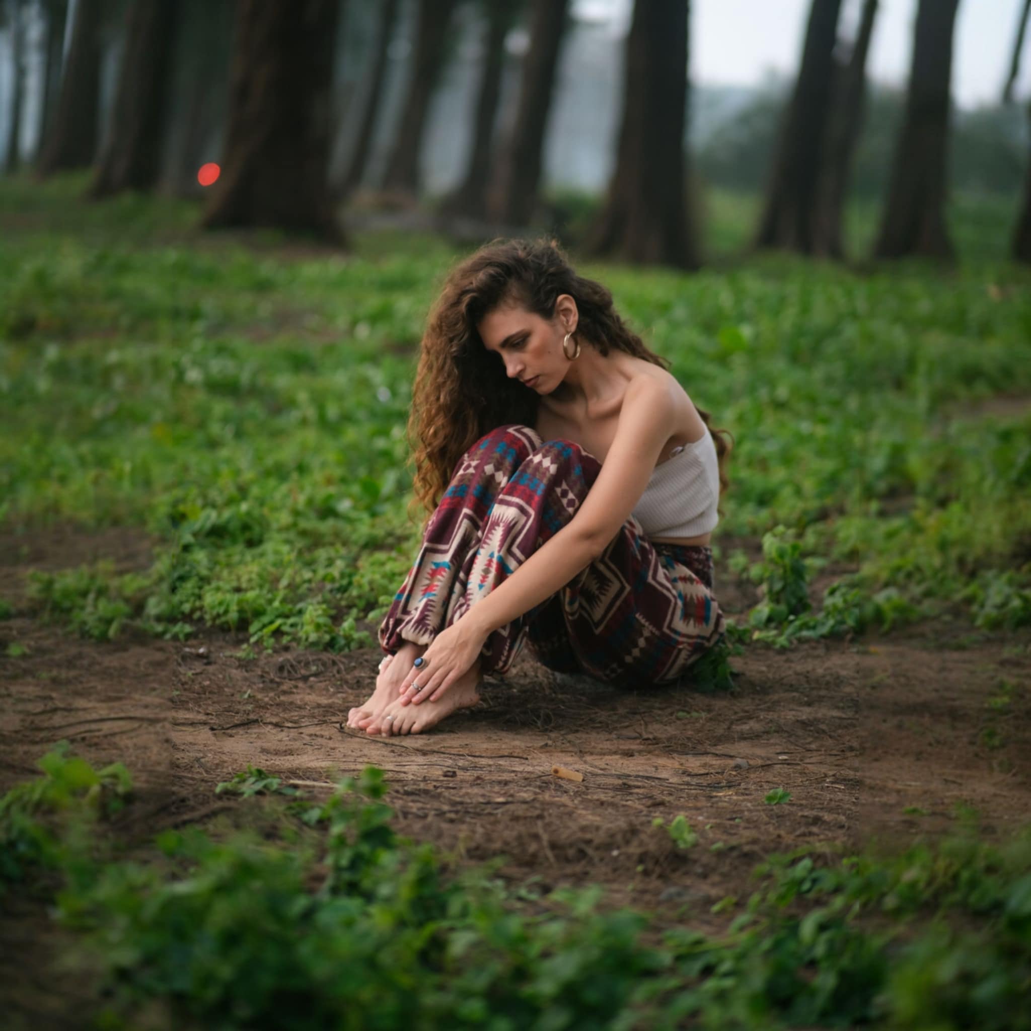 Warm Blanket Trousers - Aztec - Maroon