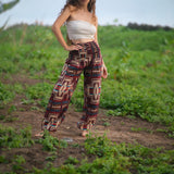 Warm Blanket Trousers - Aztec - Maroon