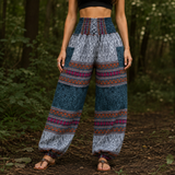 Warm Blanket Trousers - Love Hearts - Grey