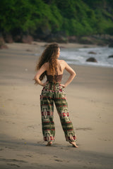 Warm Blanket Trousers - Aztec - Green