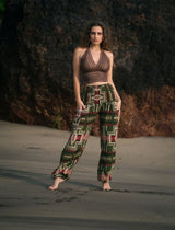 Warm Blanket Trousers - Aztec - Green