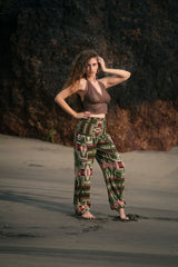 Warm Blanket Trousers - Aztec - Green