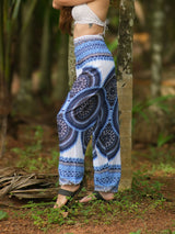 High Cut Harem Pants - White Mandala - Various Colours