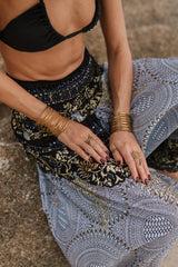 Harem Pants - Paisley Mandala - White