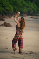 Warm Blanket Trousers - Love Hearts - Purple