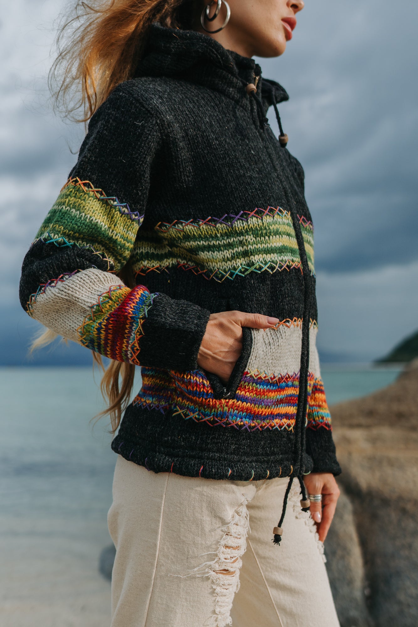 Wool Jacket - Multicolour - Rainbow