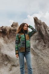 Wool Jacket - Green & Grey