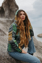 Wool Jacket - Green & Grey