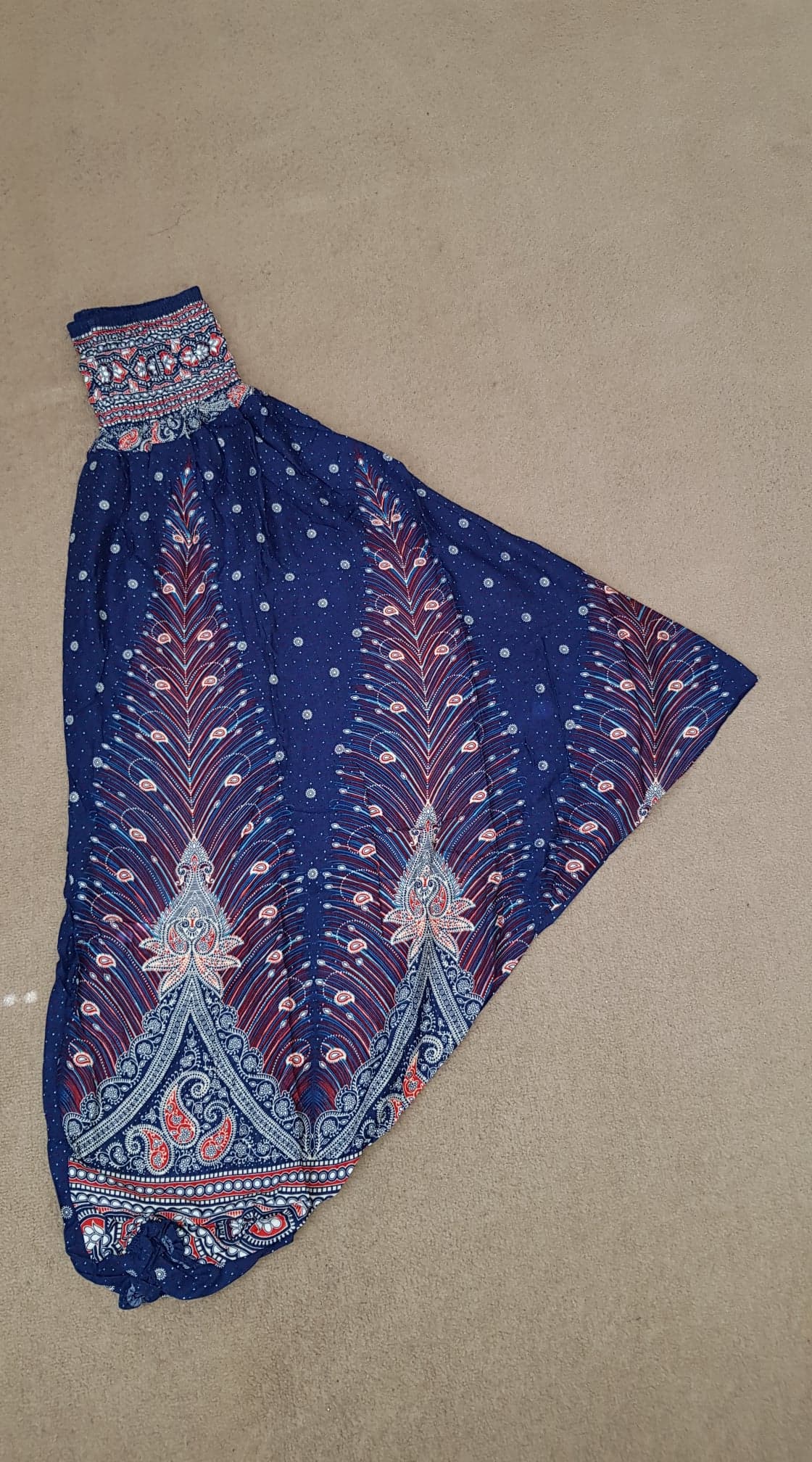 Harem Pants - Peacock Feather - Blue