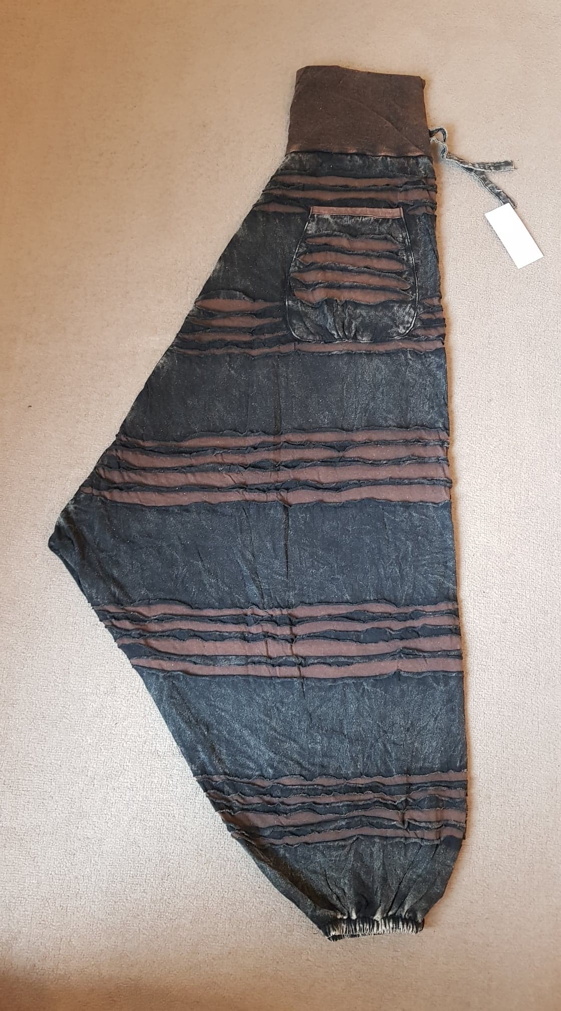 Harem Pants - Stonewashed Razorcut - Rusty Orange