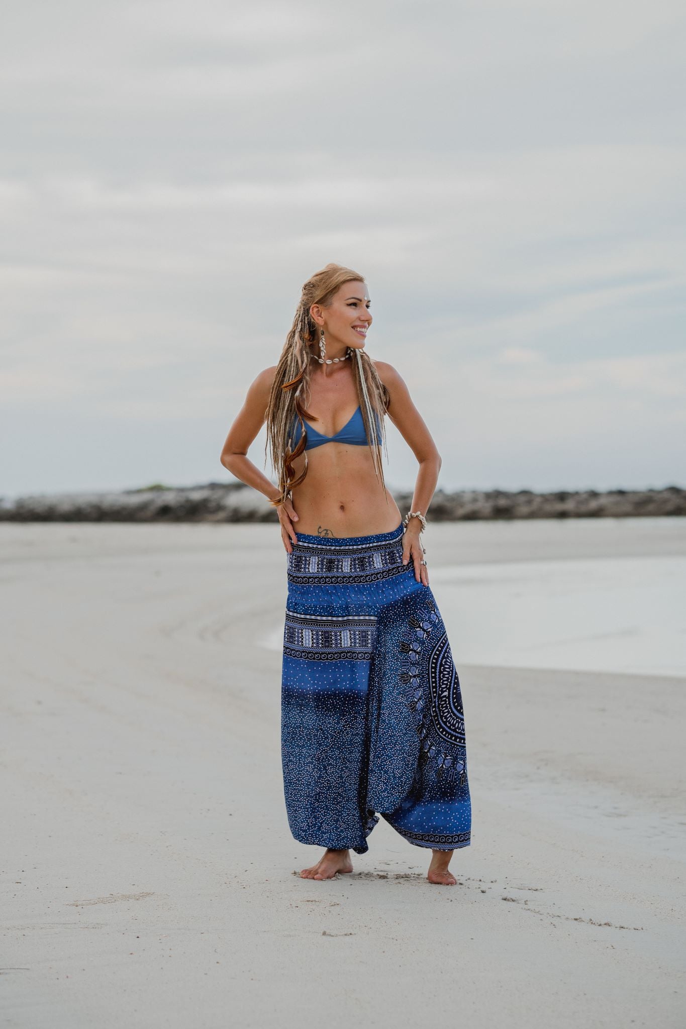 Harem pants – Chakra Pattern – Blue