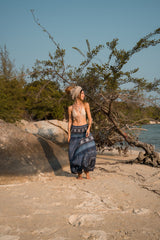 Harem pants – Chakra Pattern – Grey Blue