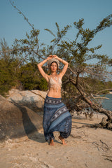 Harem pants – Chakra Pattern – Grey Blue