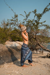Harem pants – Chakra Pattern – Grey Blue