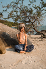 Harem pants – Chakra Pattern – Grey Blue