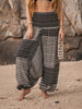 Harem Pants - Striped - Black