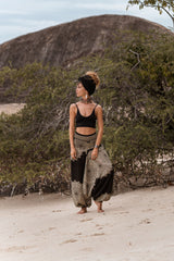Harem Pants - Plain Mandala - Black