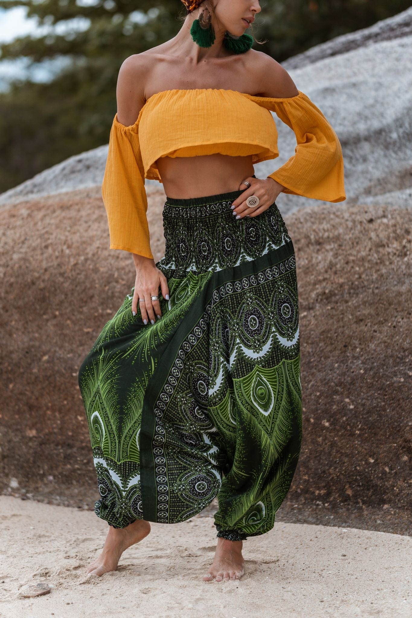 Buddha Pants  Pants  Jumpsuits  New Unisex Buddha Pants Harem Savannah  Green Large  Poshmark