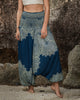 Harem Pants - Plain Mandala Print - Teal