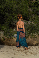 Harem Pants - Mandala Print - Teal