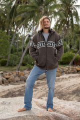 Wool Jacket - T Design - Brown