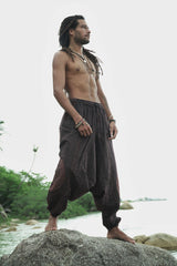 Harem Pants - Stonewashed Ohm - Grey