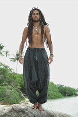 Harem Pants - Stonewashed Ohm - Grey