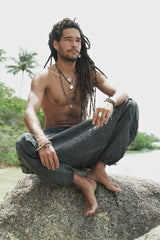 Harem Pants - Stonewashed Ohm - Grey