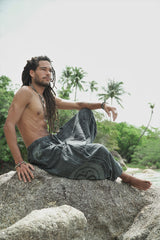 Harem Pants - Stonewashed Ohm - Grey