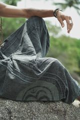 Harem Pants - Stonewashed Ohm - Grey